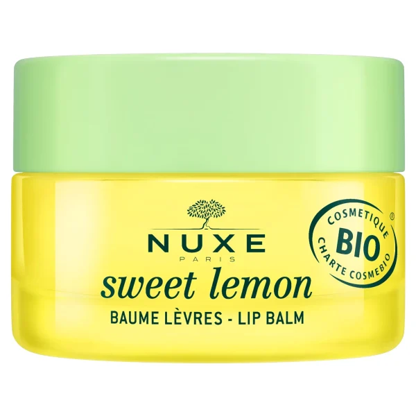 NUXE Baume Lèvres au parfum citron meringué | Huiles 100% Végétales | Hydratation