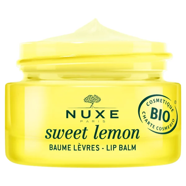 NUXE Baume Lèvres au parfum citron meringué | Huiles 100% Végétales | Hydratation