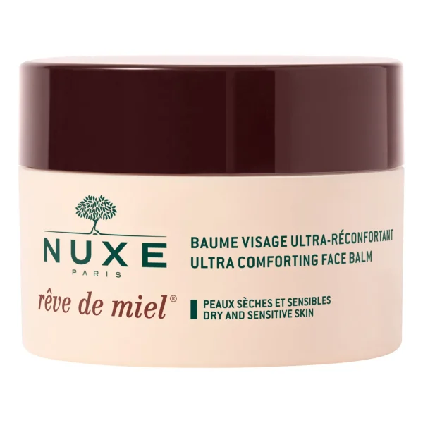 NUXE Baume Visage Ultra-Réconfortant | Huiles 100% Végétales | Confort & Nutrition