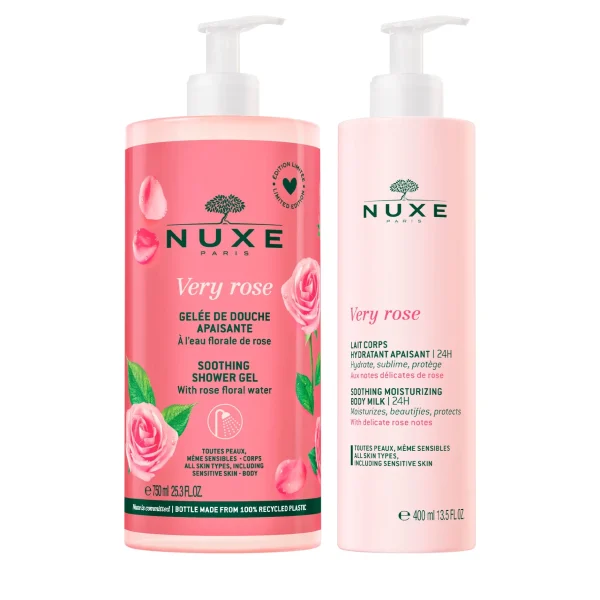 NUXE Duo Body, Very Rose | Crème Corps | Gel Douche