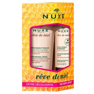 NUXE Duo Gourmand Mains & Lèvres | Crème Mains | Confort & Nutrition