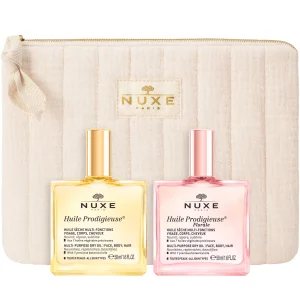 NUXE Duo Huile Prodigieuse® Classique & Florale | Fermeté & Sublimateur Corps | Confort & Nutrition