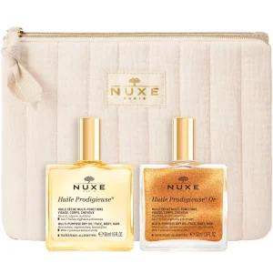 NUXE Duo Huile Prodigieuse® Classique & Or | Fermeté & Sublimateur Corps | Confort & Nutrition