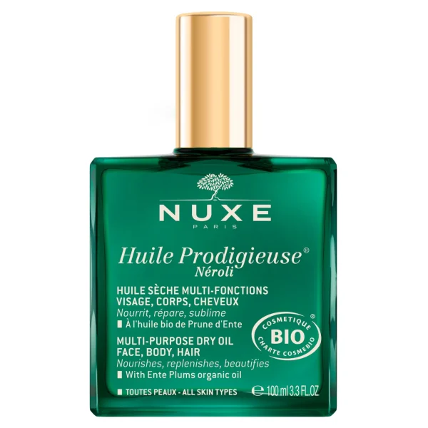 NUXE Huile Prodigieuse® Néroli 100ml | Huiles 100% Végétales | Fermeté & Sublimateur Corps