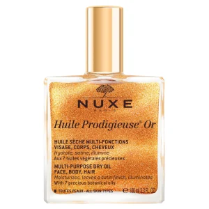 NUXE Huile Prodigieuse® Or 100 ml | Huiles 100% Végétales | Fermeté & Sublimateur Corps