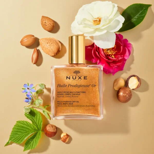 NUXE Huile Prodigieuse® Or 100 ml | Huiles 100% Végétales | Fermeté & Sublimateur Corps