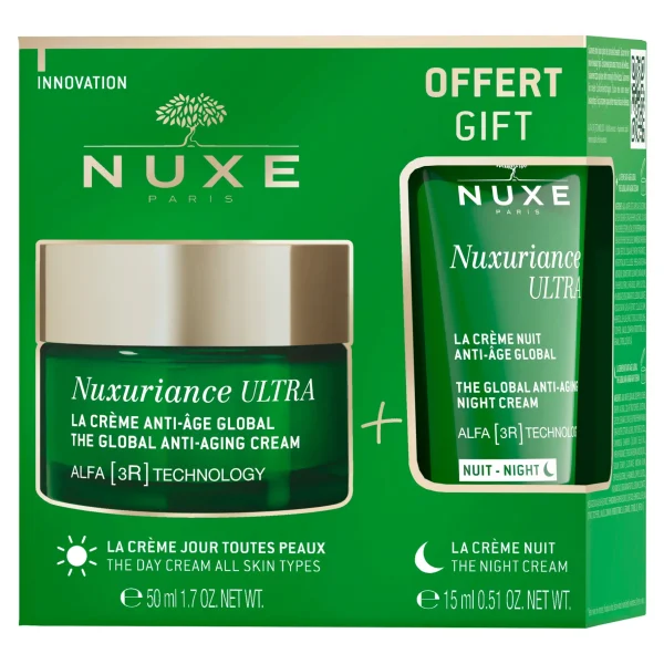 NUXE Kit Anti-Âge Global Toutes Peaux, Nuxuriance Ultra | Anti-rides & Anti-âge Global | Crème De Jour