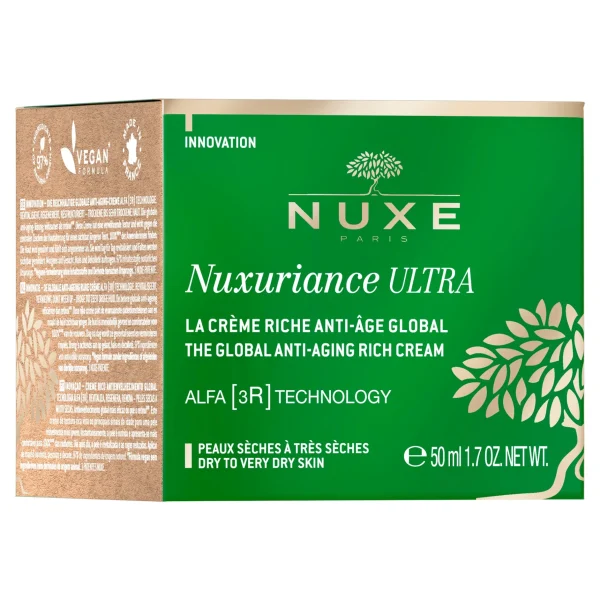 NUXE La Crème Riche Anti-Âge Global | Technologie Alfa [3r] | Acide Hyaluronique