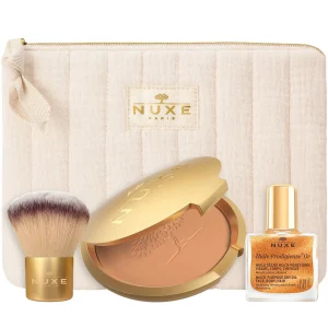 NUXE Trousse Make-Up Prodigieux® | Teint Unifié & Pores Resserreés | Huile Cheveux