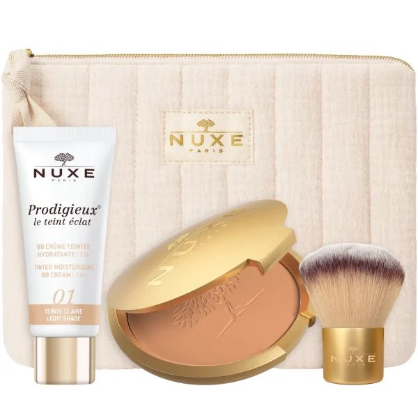 NUXE Trousse Teint Prodigieux® - Teinte Claire | Teint Unifié & Pores Resserreés | Teint & Maquillage